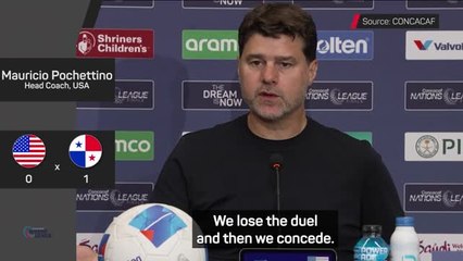 Pochettino laments USA's lack of aggression in loss to Panama