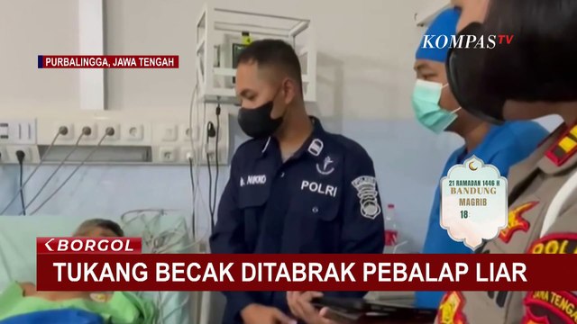 Ditabrak Pebalap Liar, Tukang Becak Dilarikan ke Rumah Sakit