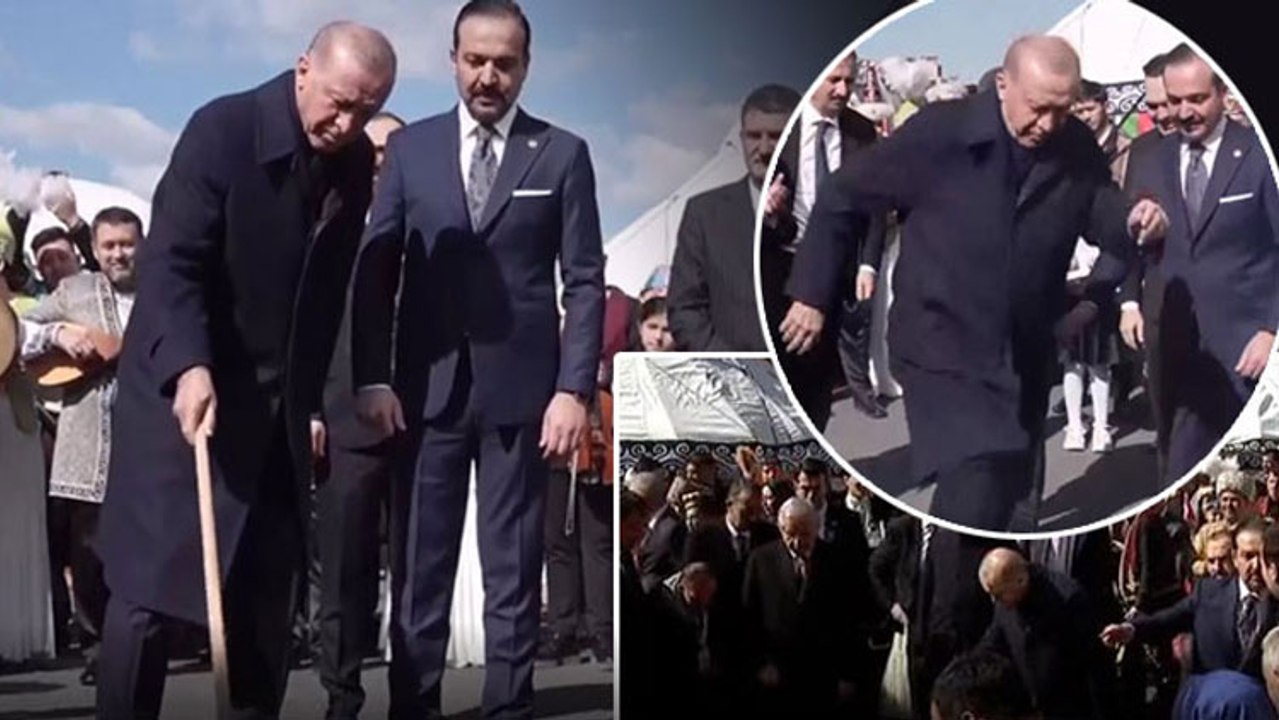 Cumhurbaşkanı Erdoğan, Nevruz ateşini önce yaktı sonra üzerinden atladı