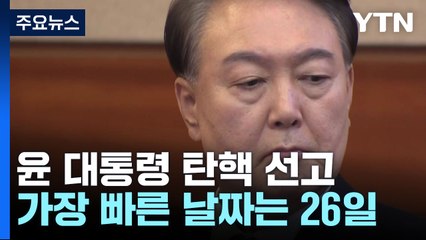 윤 대통령 탄핵 선고, 이재명 항소심보다 늦어지나 / YTN