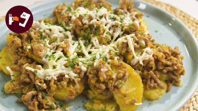 Sartén de PATATAS con CARNE - Receta rápida y exquisita con ingredientes básicos