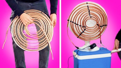 DIY Conditioner made from Copper Pipes. Inventions for Smart home and Outside