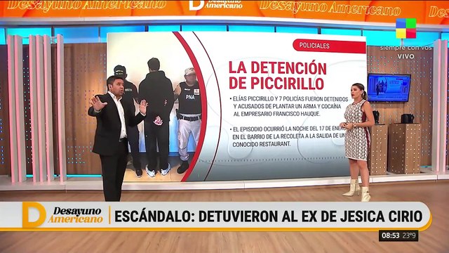 ESCÁNDALO: detuvieron a ELÍAS PICCIRILLO, el marido de JÉSICA CIRIO