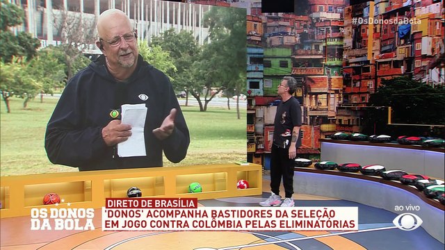 ‘Donos’ traz informações do jogo do Brasil contra a Colômbia pelas Eliminatórias
