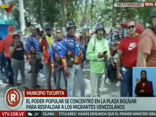 Delta Amacuro I Tucupiteños se reúnen en la Plaza Bolívar para respaldar a venezolanos secuestrados