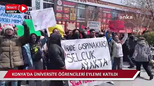 Konya'da üniversite öğrencileri eylemde: Mücadelemiz özgür, eşit, demokratik bir memleket yaratana kadar devam edecek