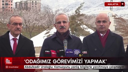 Abdulkadir Uraloğlu: Kamuoyunu yanlış bilgilerle yanıltmaya çalışmayın