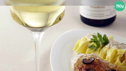 Fricassée de volaille crémée et truffes au Chablis Grand Cru