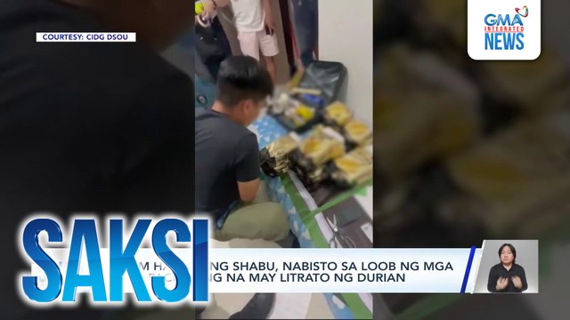 P272M halaga ng shabu, nabisto sa loob ng mga gold packaging na may litrato ng durian | Saksi