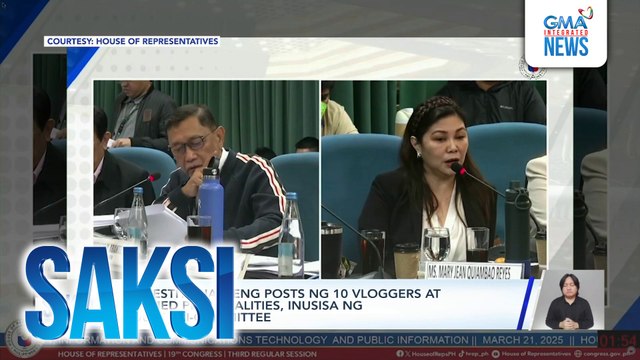 Kuwestiyonableng posts ng 10 vloggers at socmed personalities, inusisa ng house tri-committee | Saksi
