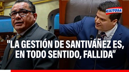 Diego Bazán asegura que Santiváñez falló como ministro del Interior: "No hemos tenido resultados"