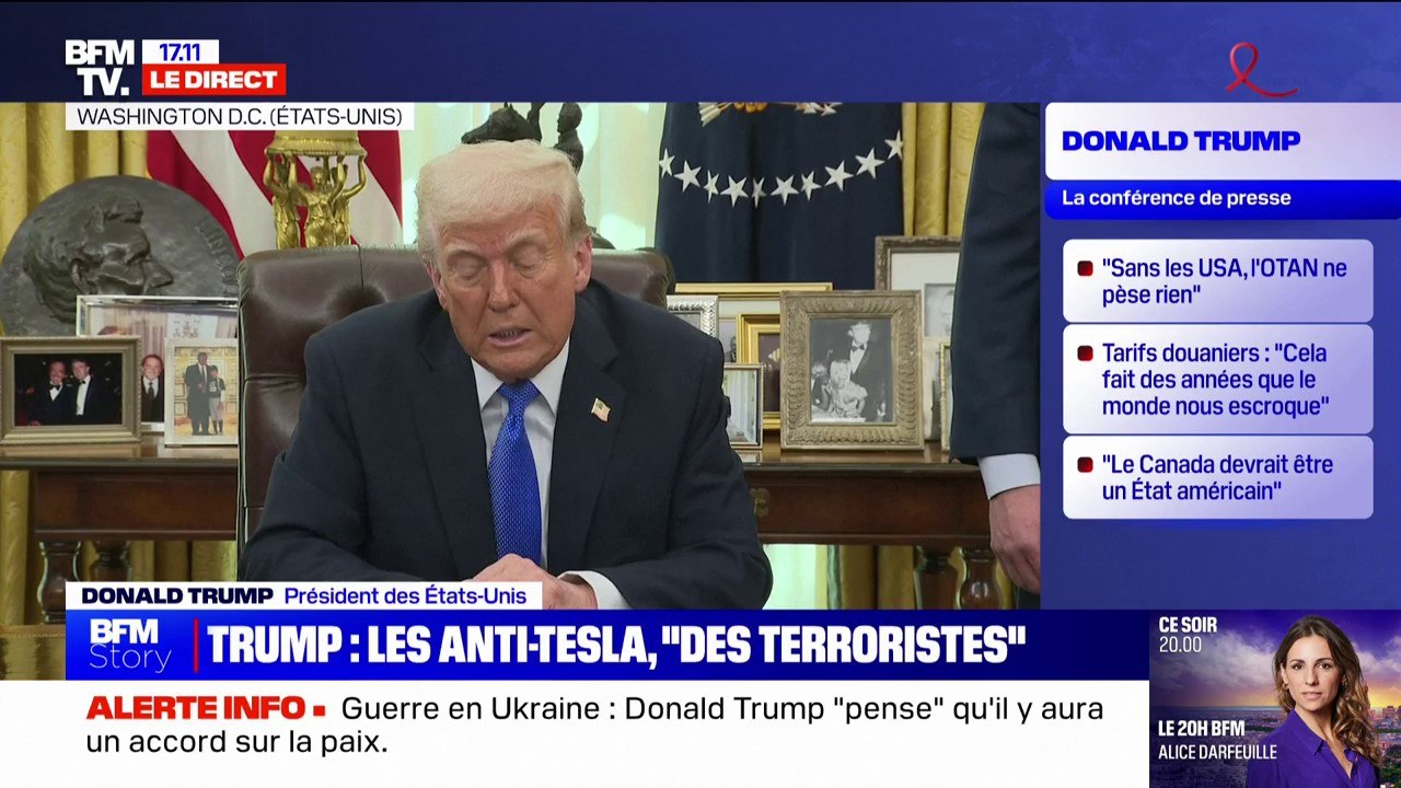 "Cela fait des années que le monde entier nous escroque en termes de commerce, en termes de défense", déclare Donald Trump
