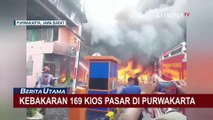 Kebakaran Hebat, 169 Kios di Pasar Jumaah Purwakarta Terbakar