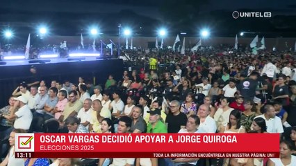 SOL, de Óscar Vargas, respalda la candidatura presidencial de Tuto Quiroga