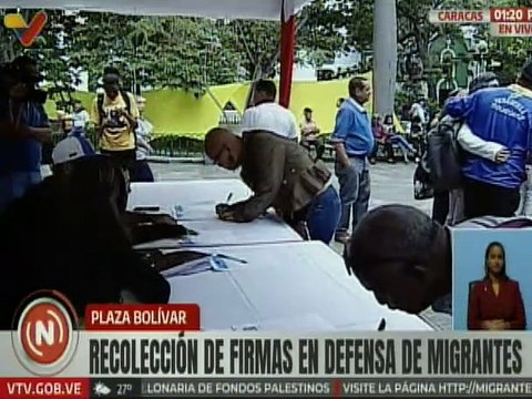 Vpdte. Sec. Freddy Ñáñez respalda con su rúbrica la campaña Venezuela Dignidad Siempre