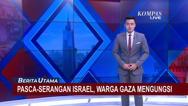 Usai Serangan Israel, Warga Gaza Berbondong-bondong Tinggalkan Jabaliya
