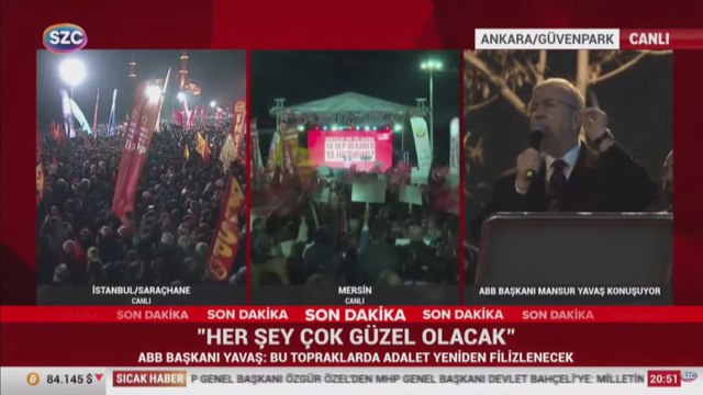Mansur Yavaş Ankara'dan seslendi: '19 Mart'ta Türkiye 2 yıl geriye gitti'
