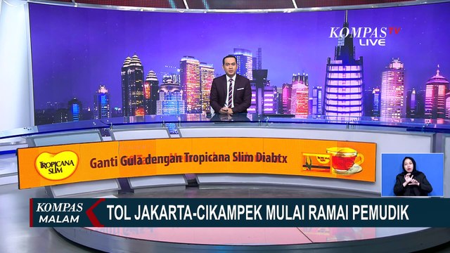 Mudik Lebaran, Arus Lalu Lintas di Tol Jakarta-Cikampek Terpantau Mulai Ramai