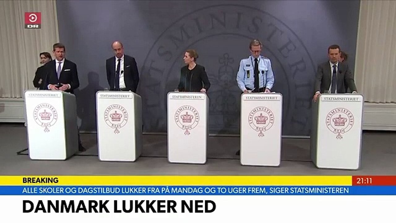 COVID-19 | Pressemøde om Coronavirus på Dansk - Statsminister Mette Frederiksen svare på spørgsmål om Danmark lukker ned - TV AVISEN EKSTRA | 11 Marts 2020 | DRTV