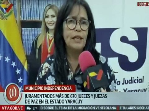 Yaracuy | Más de 600 jueces y juezas de paz comunal fueron acreditados por el TSJ
