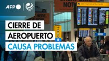 Cierre de aeropuerto londinense por incendio causa perturbaciones en tráfico mundial
