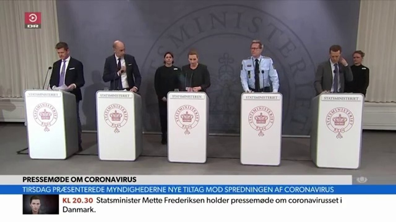 COVID-19 | Pressemøde om Coronavirus på Dansk - Statsminister Mette Frederiksen lukker Danmark ned - TV AVISEN EKSTRA | 11 Marts 2020 | DRTV