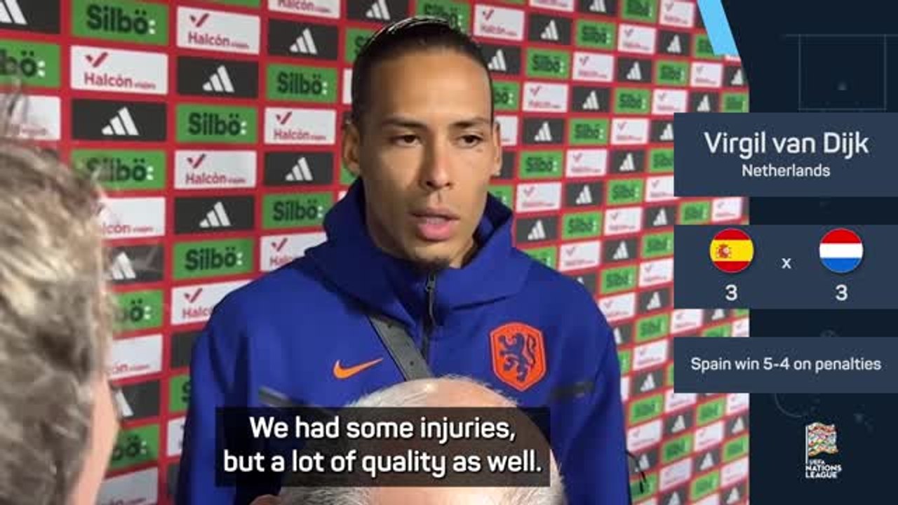 Van Dijk 'proud' to show up against Spain despite elimination
