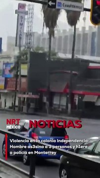 Un hombre sembró el pánico en Monterrey este domingo al atacar a varias personas, dejando tres mu3rtos. Tras huir en un auto robado y chocar, hirió a una policía de tránsito antes de ser abatido en Cuauhtémoc.
