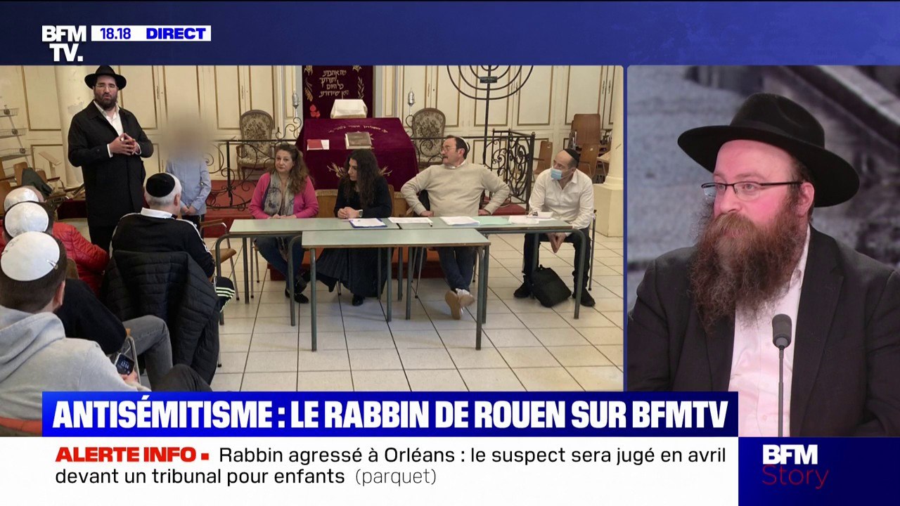 Rabbin agressé à Orléans: "On sait qu'un jour ou l'autre ça va être notre tour", affirme Chmouel Lubecki, rabbin de Rouen