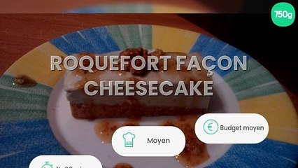 Roquefort façon cheesecake