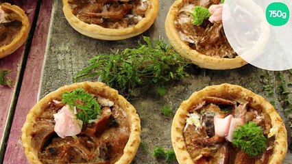Tartelettes forestièrers au foie gras