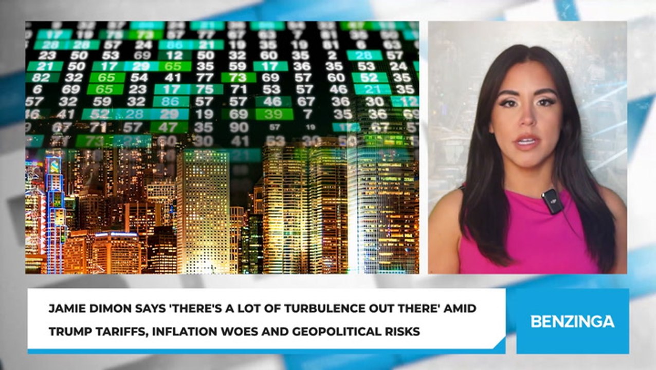 Jamie Dimon Says 'There's A Lot Of Turbulence Out There' Amid Trump Tariffs, Inflation Woes And Geopolitical Risks