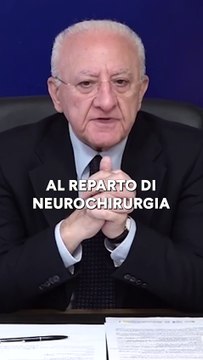 De Luca - SONO ARRIVATI NEI NOSTRI OSPEDALI DI NAPOLI 2 BAMBINI PALESTINESI (21.03.25)