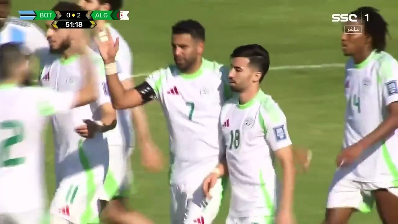 أهداف مباراة بوتسوانا 1 - 3 الجزائر - تصفيات أفريقيا المؤهلة لكأس العالم 2026