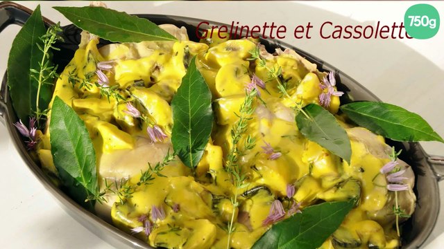 Lapin aux champignons sauce au safran