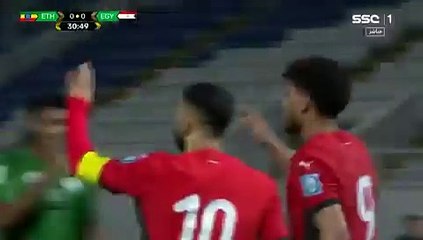 اهداف مباراة اثيوبيا و مصر 0 -2 تصفيات كاس العالم