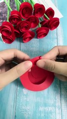 Paper Red Rose Banquet Crafting | DIY