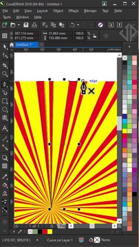 Create double light effect quickly in #coreldraw