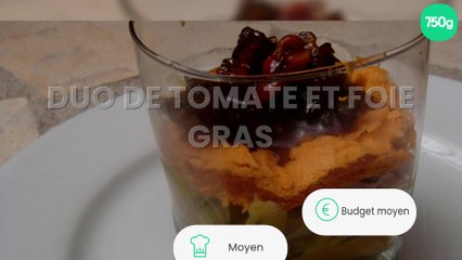 Duo de tomate et foie gras