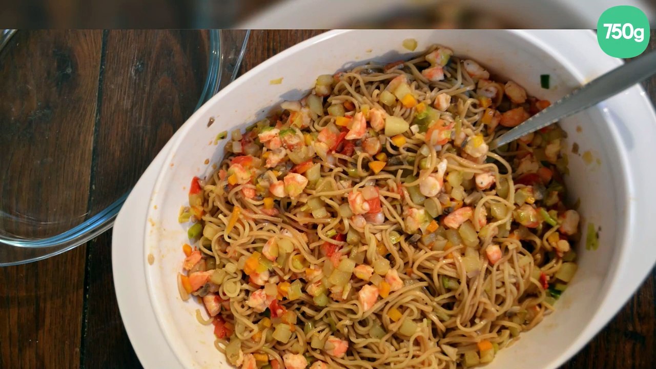 Nouilles chinoises aux crevettes à ma façon