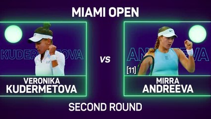 Andreeva opens Miami account with comfortable victory