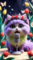 Adorable Cat in Floral Crown Recites Hasbi Rabbi Naat – So Soothing