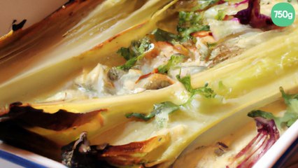 Gratin d'endives au merlan