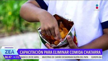Capacitarán a expendedores de productos en escuelas ante prohibición de comida chatarra