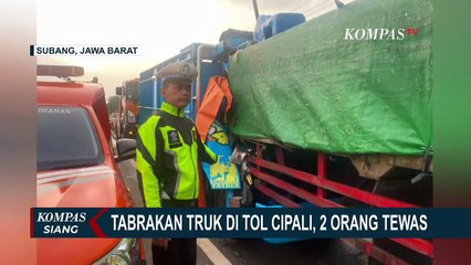 Tabrakan Truk di Tol Cipali, 2 Orang Tewas