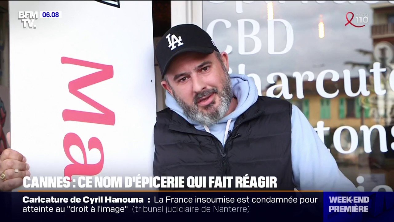 À Cannes, une épicerie baptisée "Ma femme est une cochonne", a dû retirer son enseigne