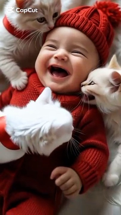 Baby laughing