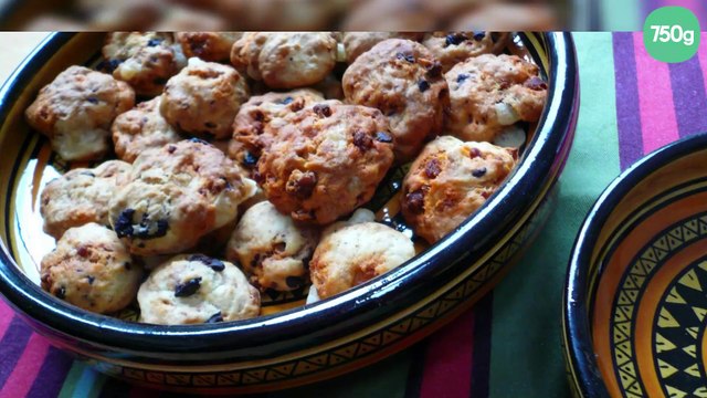 Cookies salés : chorizo et olives