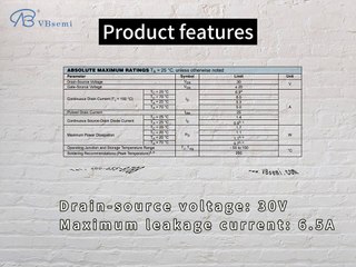 CJ3404-HF-VB is a SOT23 package N-Channel field effect MOS tube