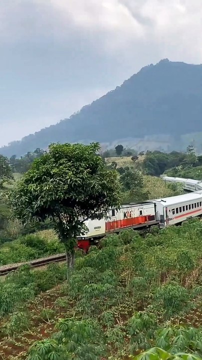 Perjalanan kereta api yang menakjubkan melintasi pemandangan alam yang indah! 🤩 Pernahkah Anda merasakan perjalanan kereta api yang seindah ini? Bagikan pengalaman Anda di kolom komentar! 👇